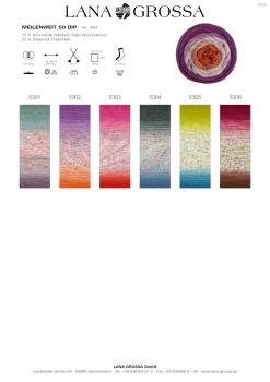 Farbkarte der Meilenweit 50 Dip Farbe